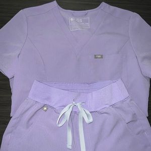 Lavender Dew - Figs Scrubs Set XXS